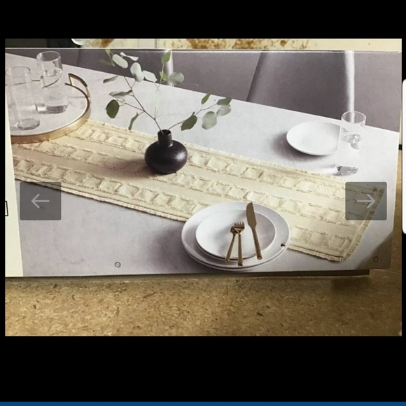 Project 62 Extended Table Runner Cream Color 14" x 72" NEW - Picture 5 of 12